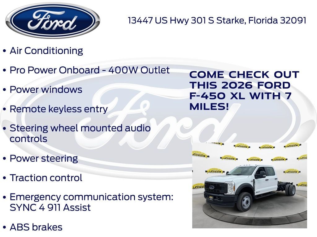 2026 Ford F-450SD XL DRW 650A