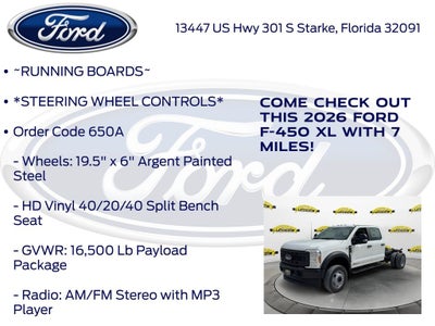 2026 Ford F-450SD XL DRW 650A