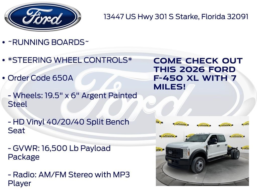 2026 Ford F-450SD XL DRW 650A