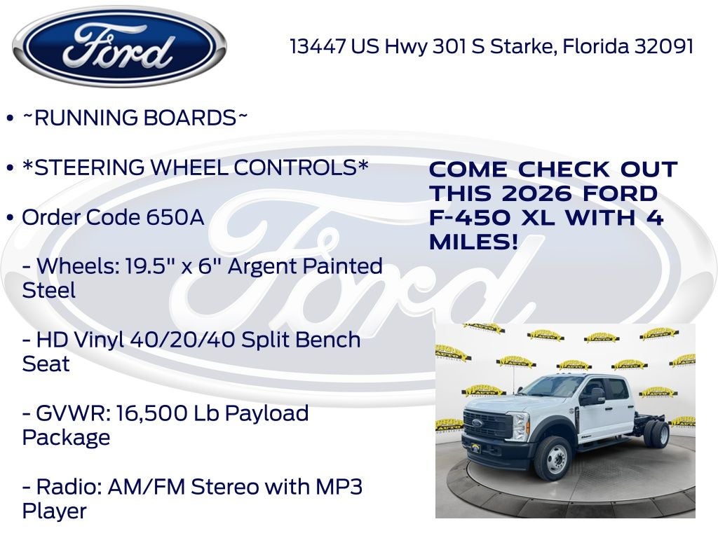 2026 Ford F-450SD XL DRW 650A