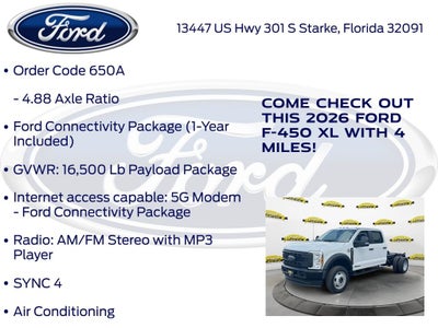 2026 Ford F-450SD XL DRW 650A