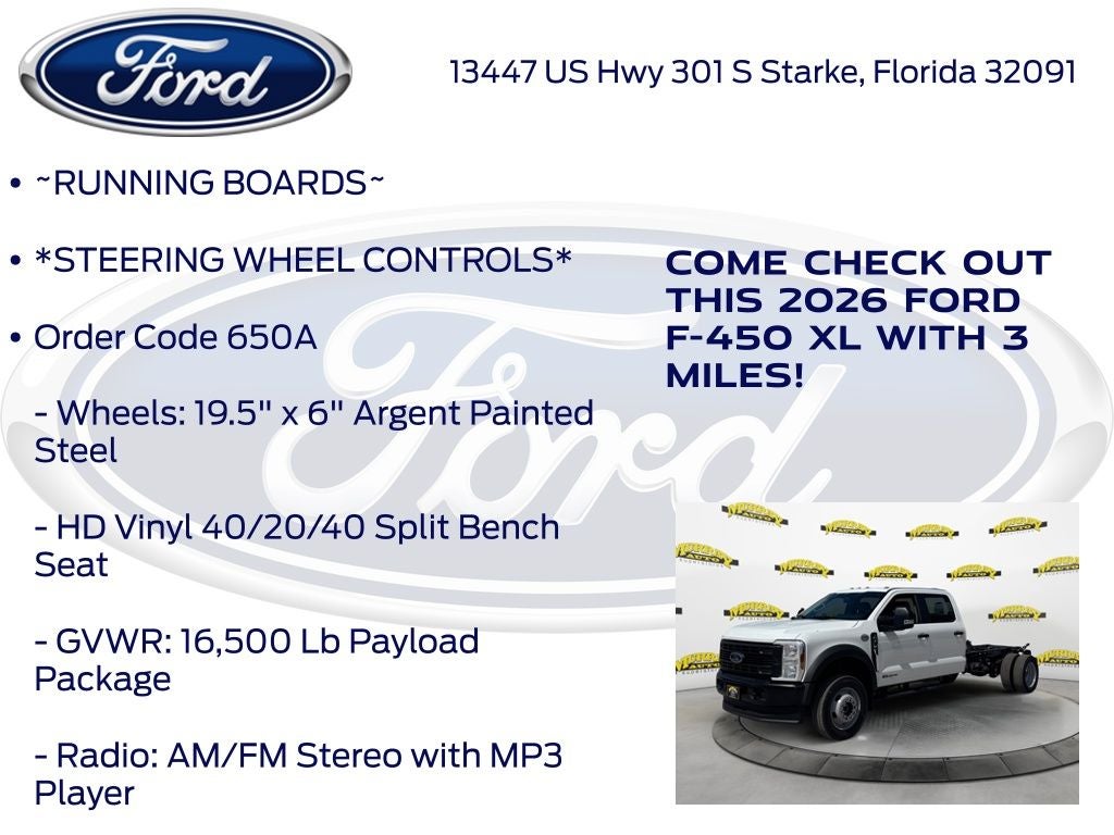 2026 Ford F-450SD XL DRW 650A