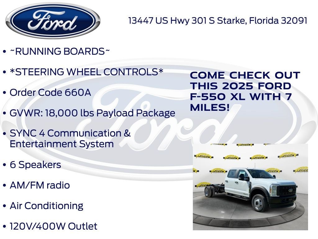 2025 Ford F-550SD XL DRW 660A