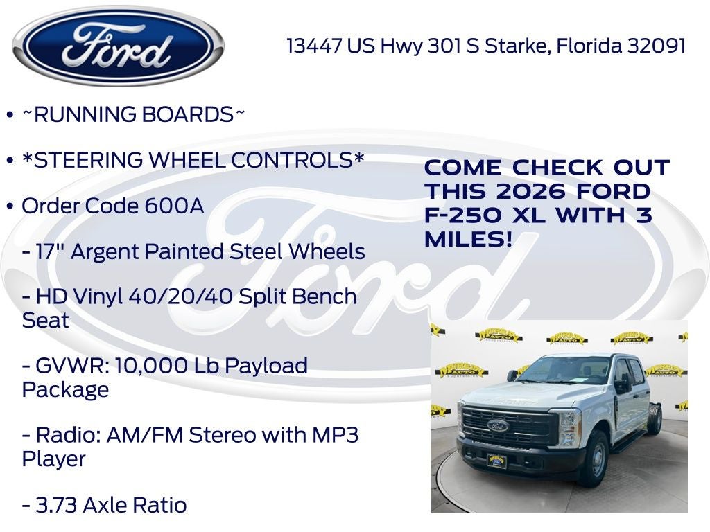 2026 Ford F-250SD XL 600A