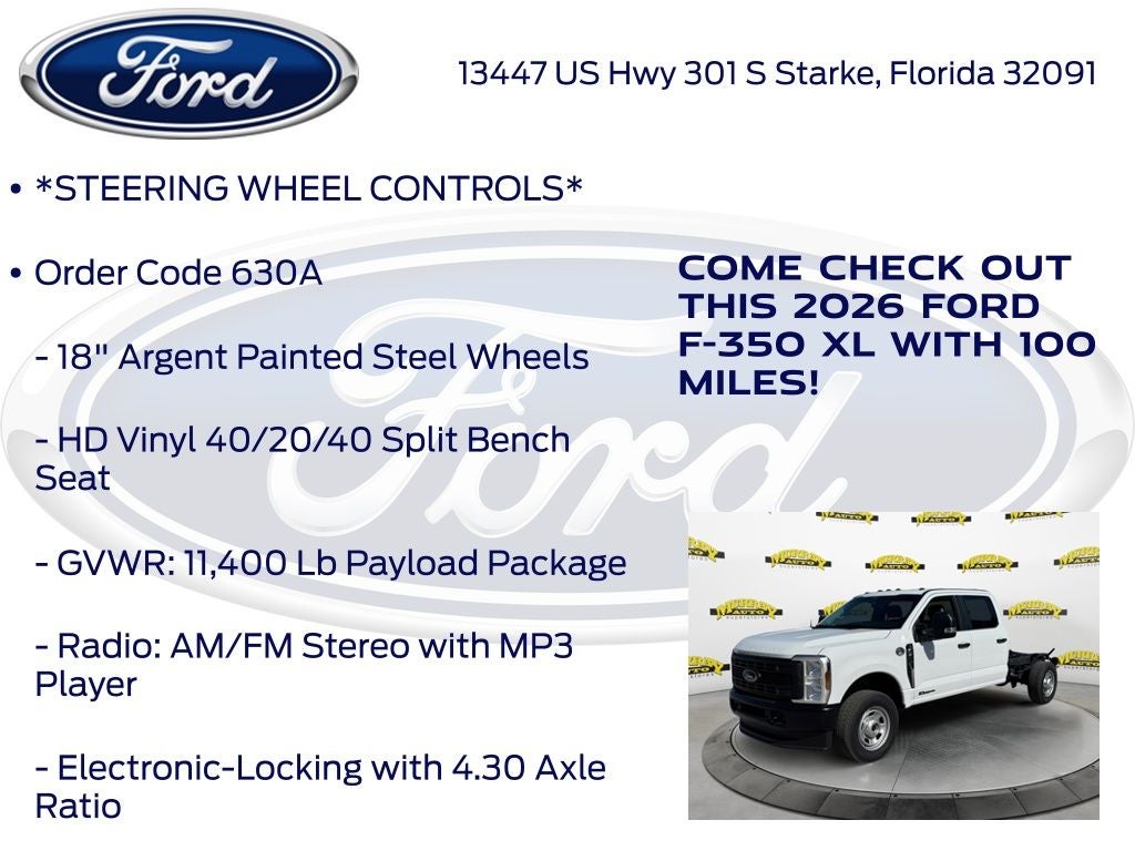 2026 Ford F-350SD XL 630A