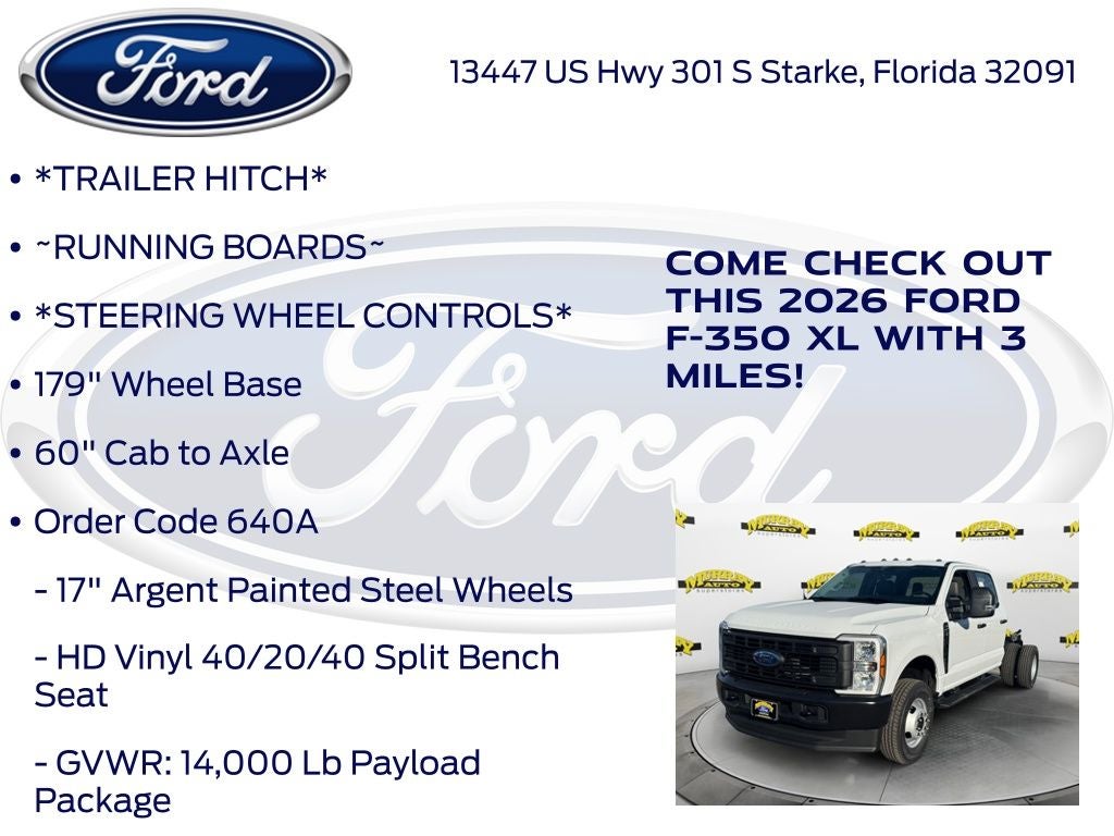 2026 Ford F-350SD XL DRW 640A