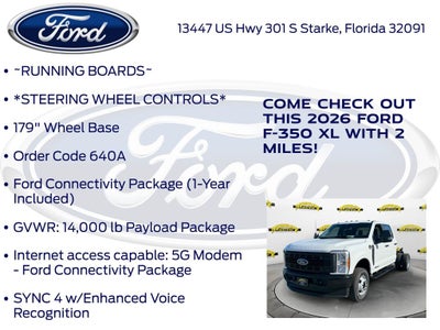 2026 Ford F-350SD XL DRW 640A