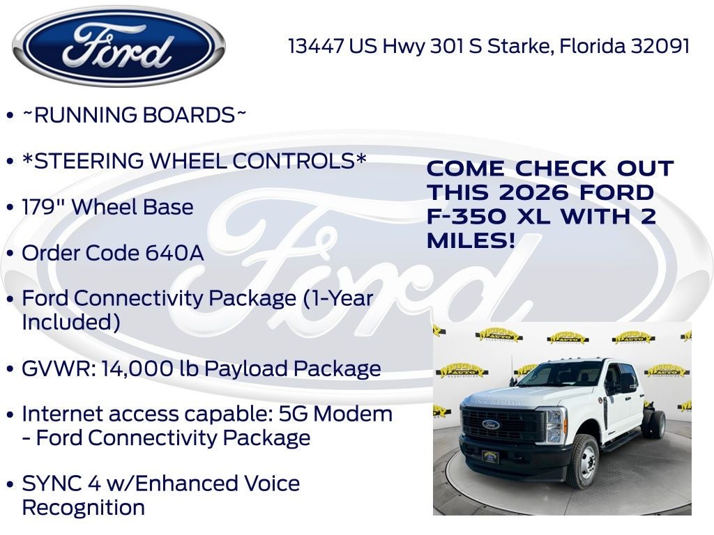 2026 Ford F-350SD XL DRW 640A