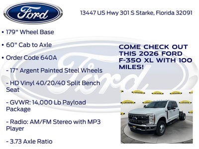 2026 Ford F-350SD XL DRW 640A