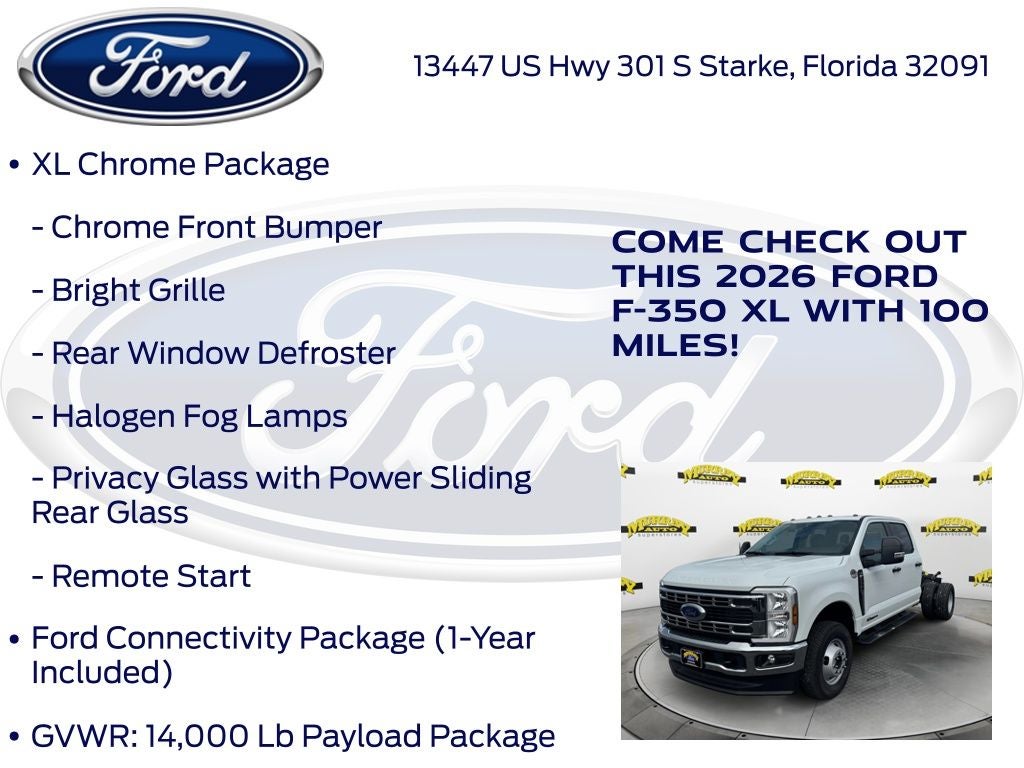 2026 Ford F-350SD XL DRW 640A