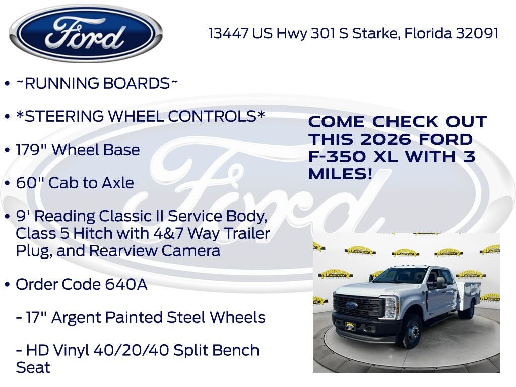 2026 Ford F-350SD XL DRW 640A