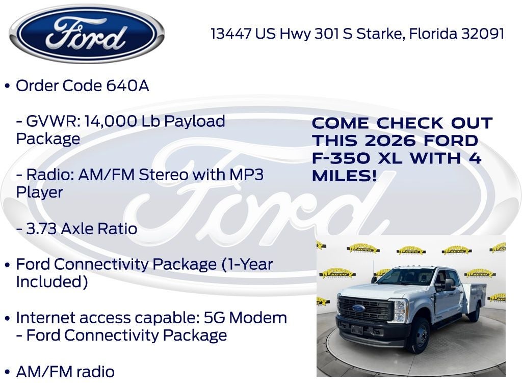 2026 Ford F-350SD XL DRW 640A