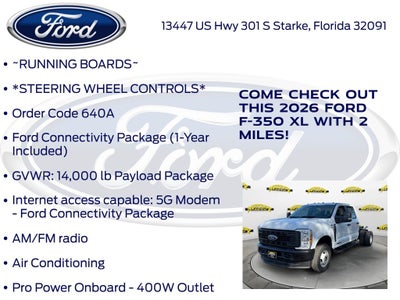 2026 Ford F-350SD XL DRW 640A