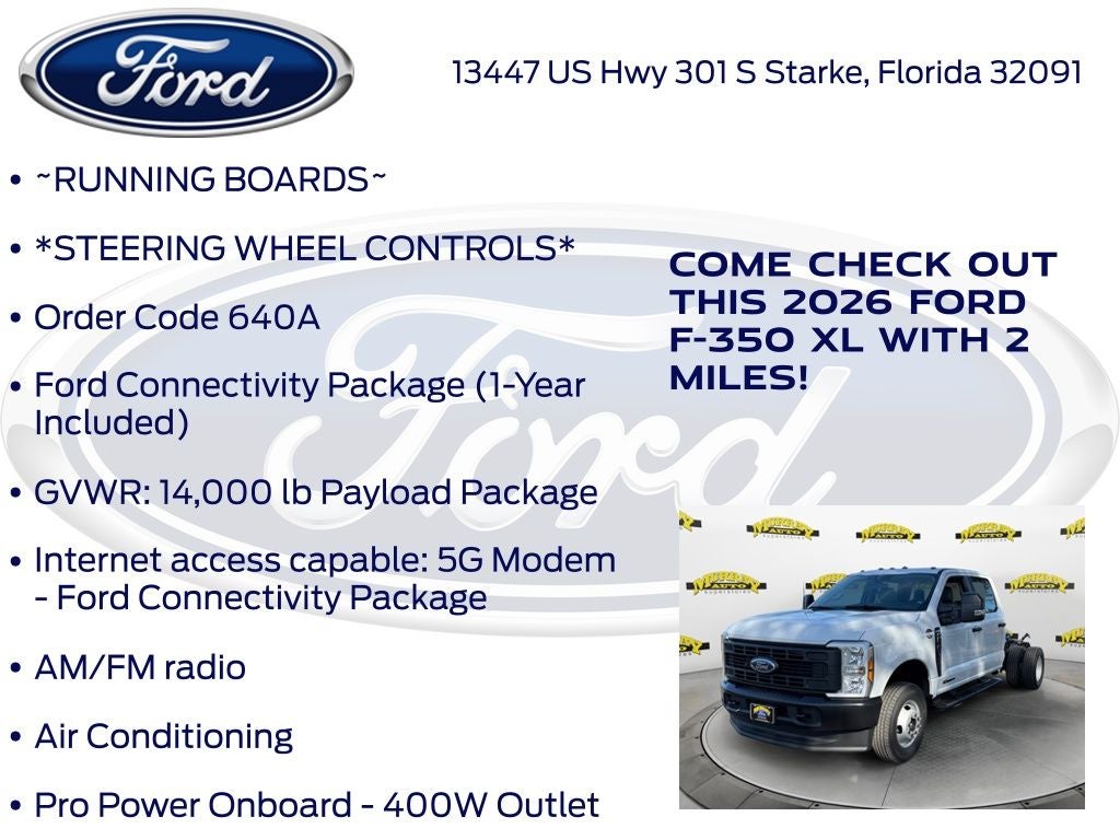 2026 Ford F-350SD XL DRW 640A