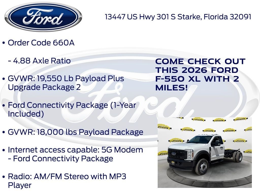 2026 Ford F-550SD XL DRW 660A