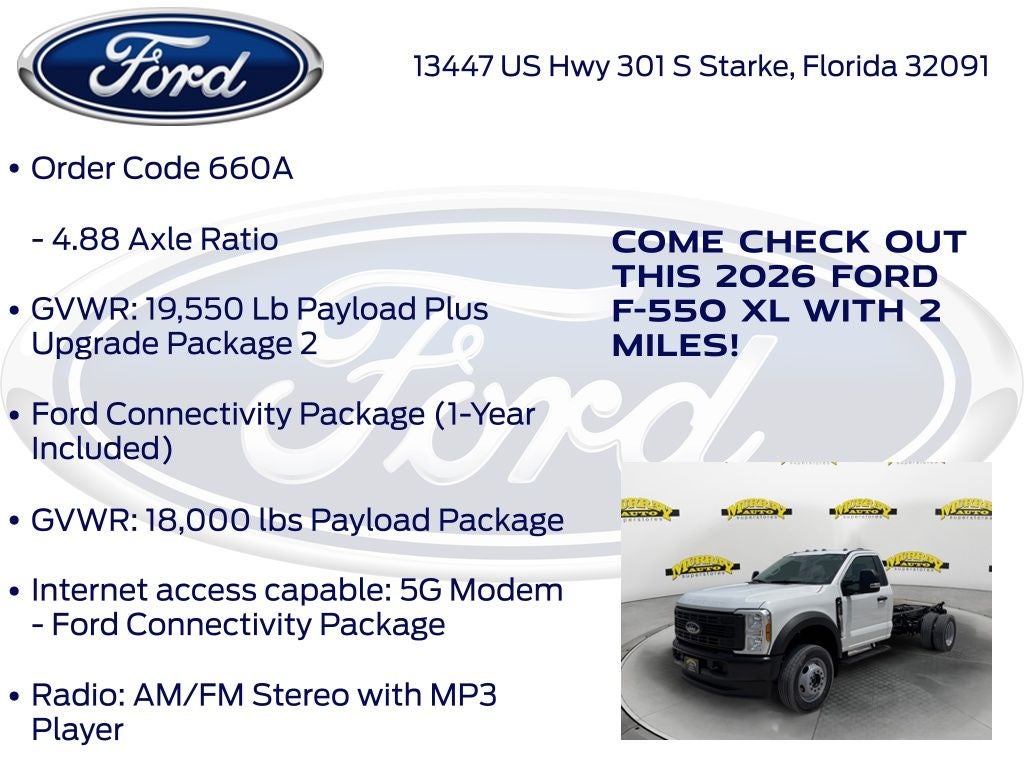 2026 Ford F-550SD DRW 660A