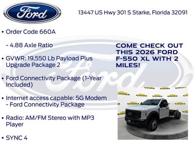 2026 Ford F-550SD DRW 660A
