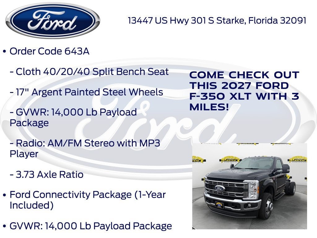 2027 Ford F-350SD XLT DRW 643A