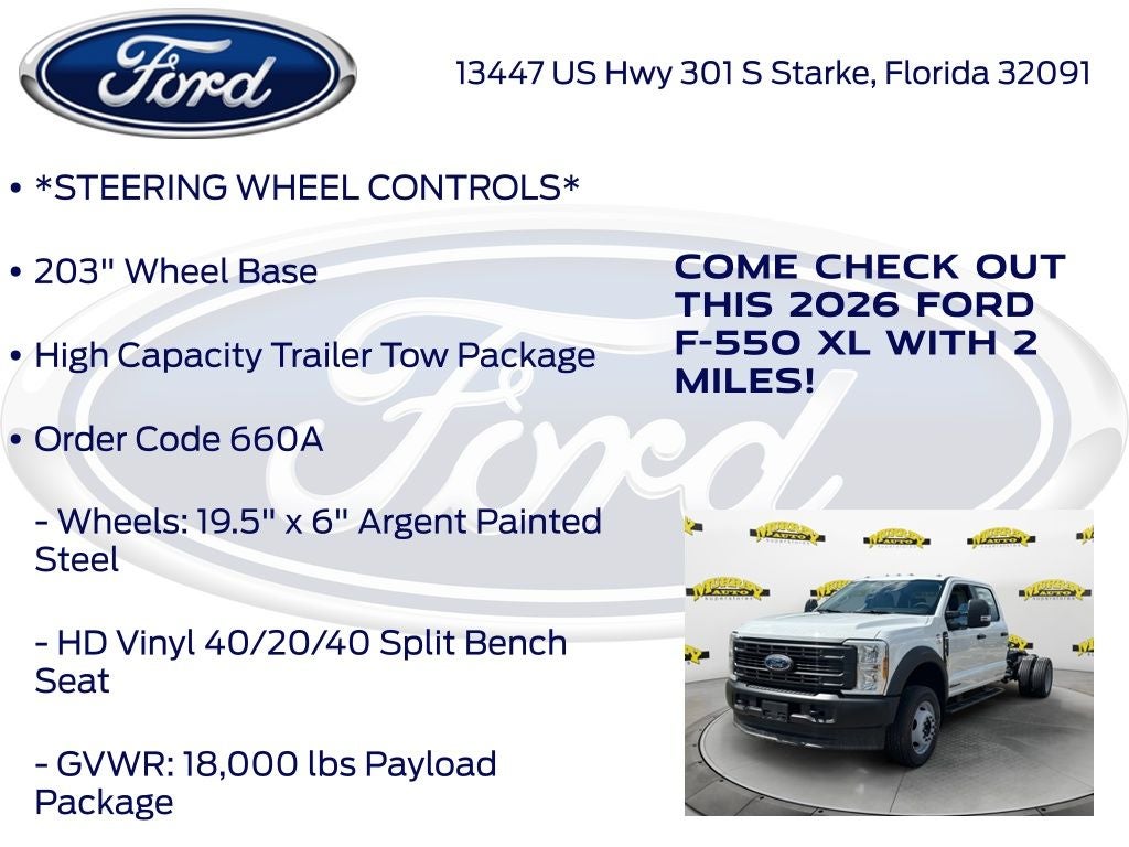 2026 Ford F-550SD XL DRW 660A