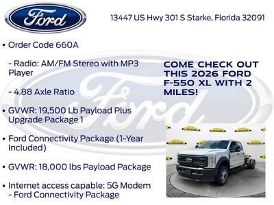 2026 Ford F-550SD XL DRW 660A