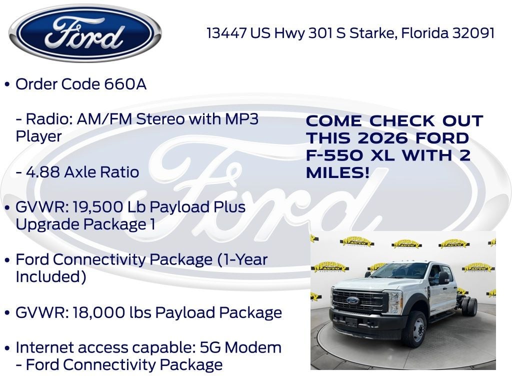 2026 Ford F-550SD XL DRW 660A