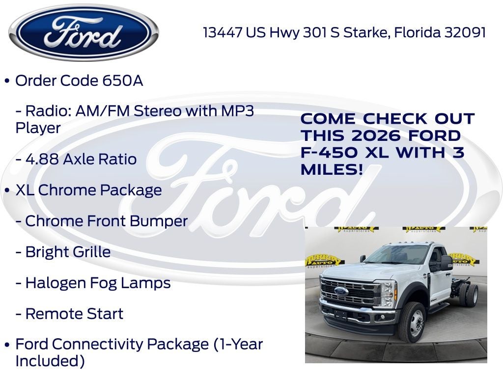 2026 Ford F-450SD XL DRW 650A