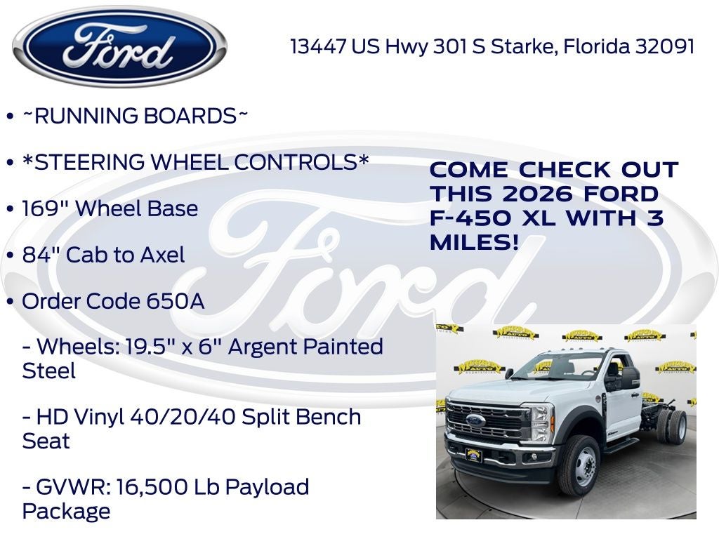 2026 Ford F-450SD XL DRW 650A