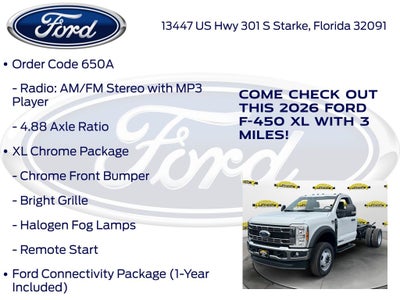 2026 Ford F-450SD XL DRW 650A