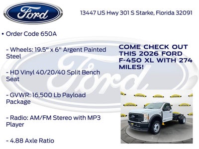 2026 Ford F-450SD XL DRW 650A