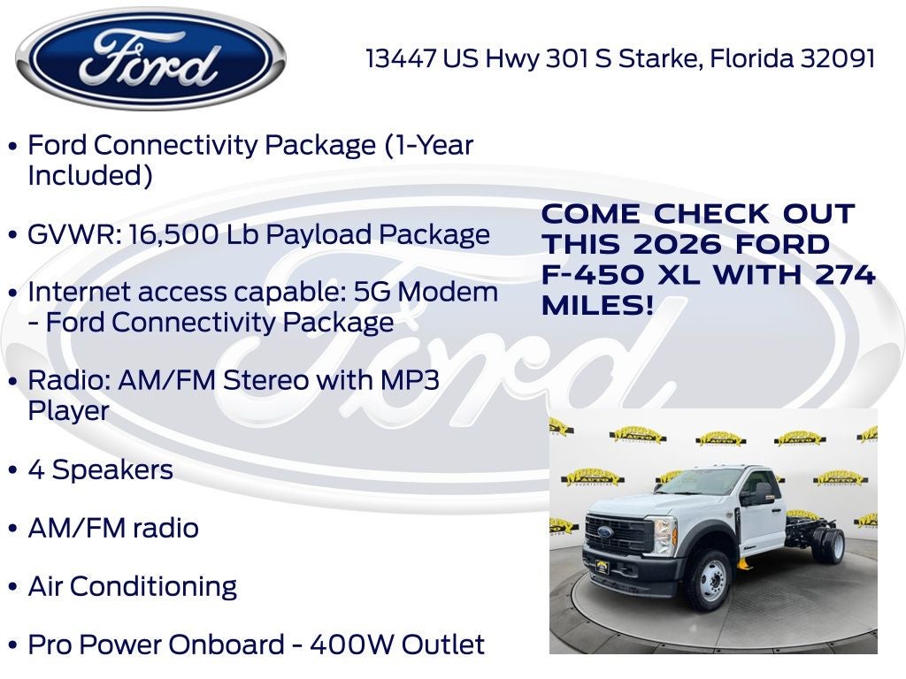 2026 Ford F-450SD XL DRW 650A