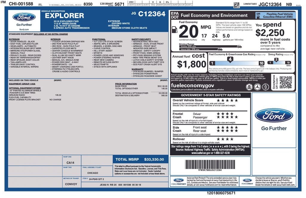 2018 Ford Explorer Base