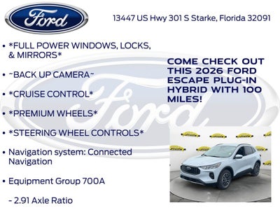 2026 Ford Escape Plug-In Hybrid Base 700A