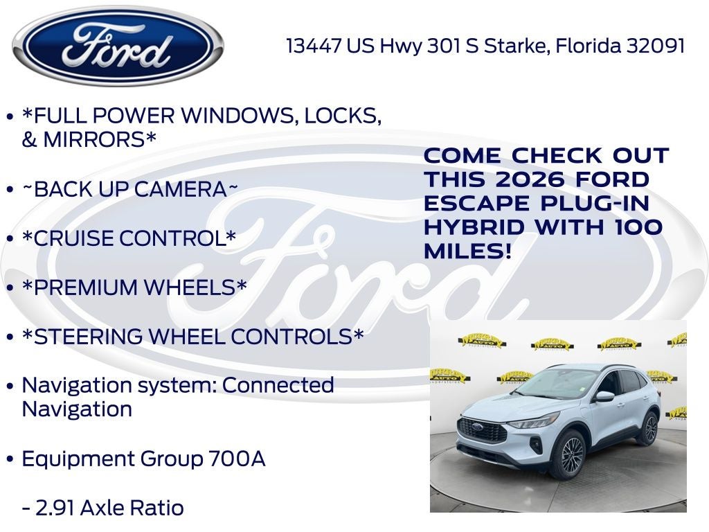2026 Ford Escape Plug-In Hybrid Base 700A