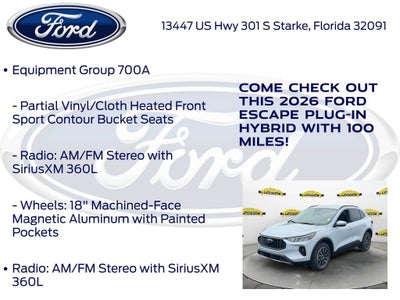 2026 Ford Escape Plug-In Hybrid Base 700A