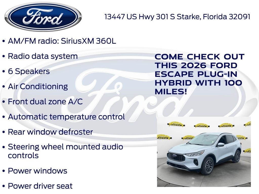 2026 Ford Escape Plug-In Hybrid Base 700A