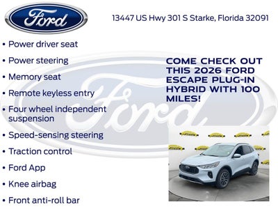 2026 Ford Escape Plug-In Hybrid Base 700A