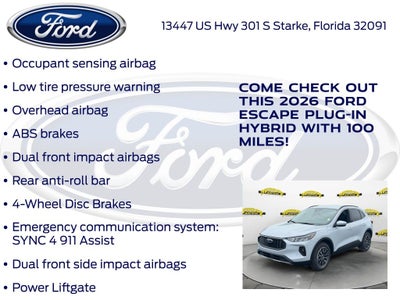 2026 Ford Escape Plug-In Hybrid Base 700A