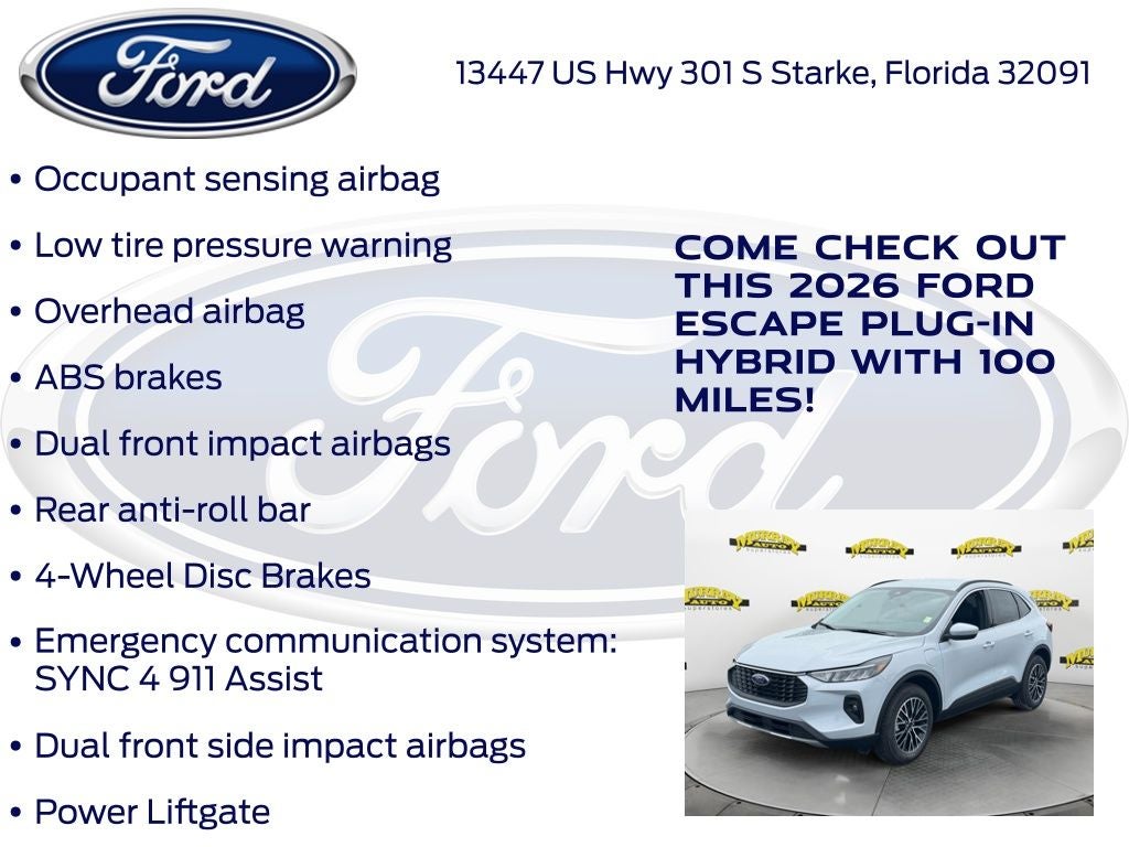 2026 Ford Escape Plug-In Hybrid Base 700A