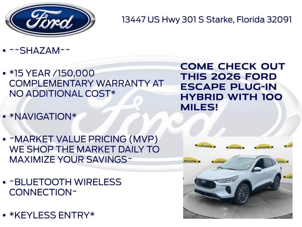 2026 Ford Escape Plug-In Hybrid Base 700A