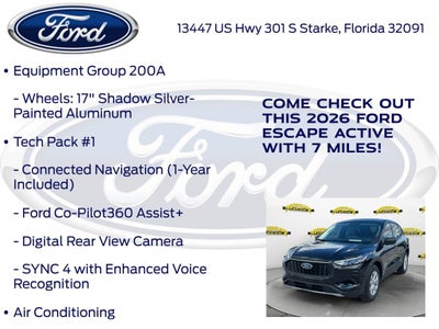2026 Ford Escape Active 200A