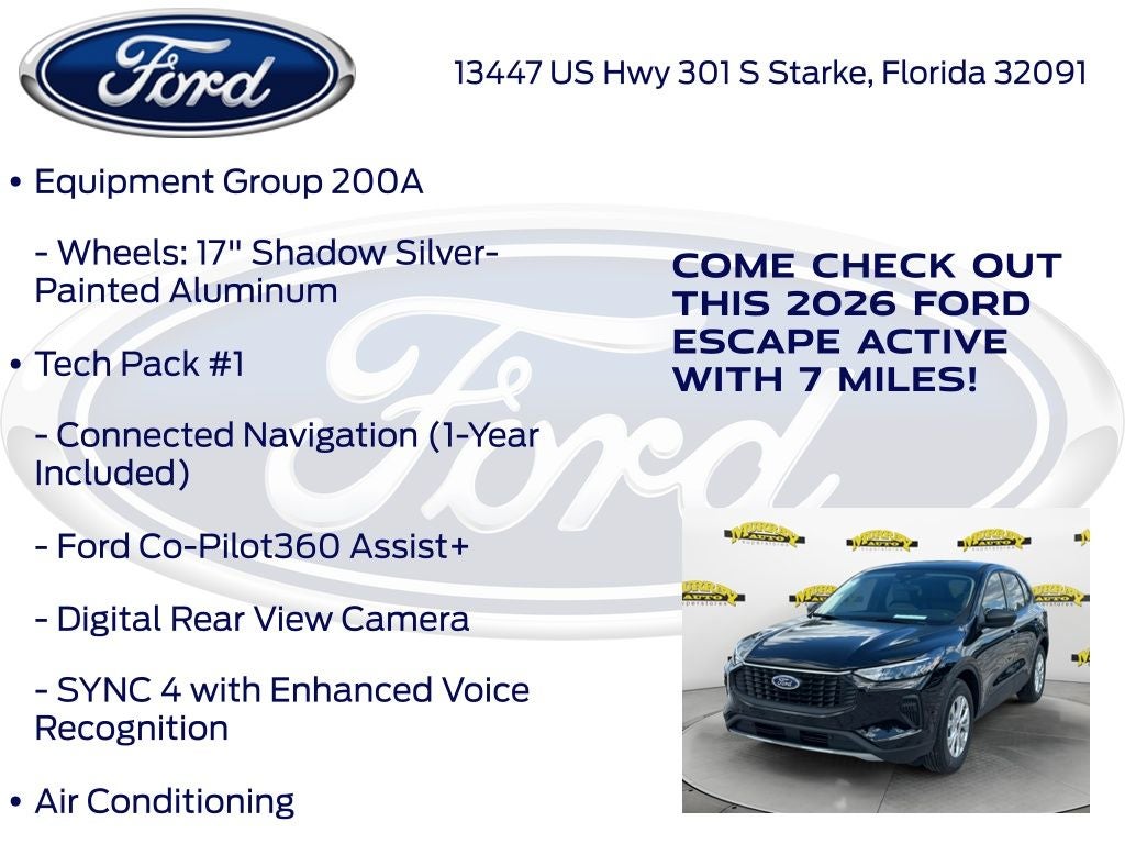 2026 Ford Escape Active 200A