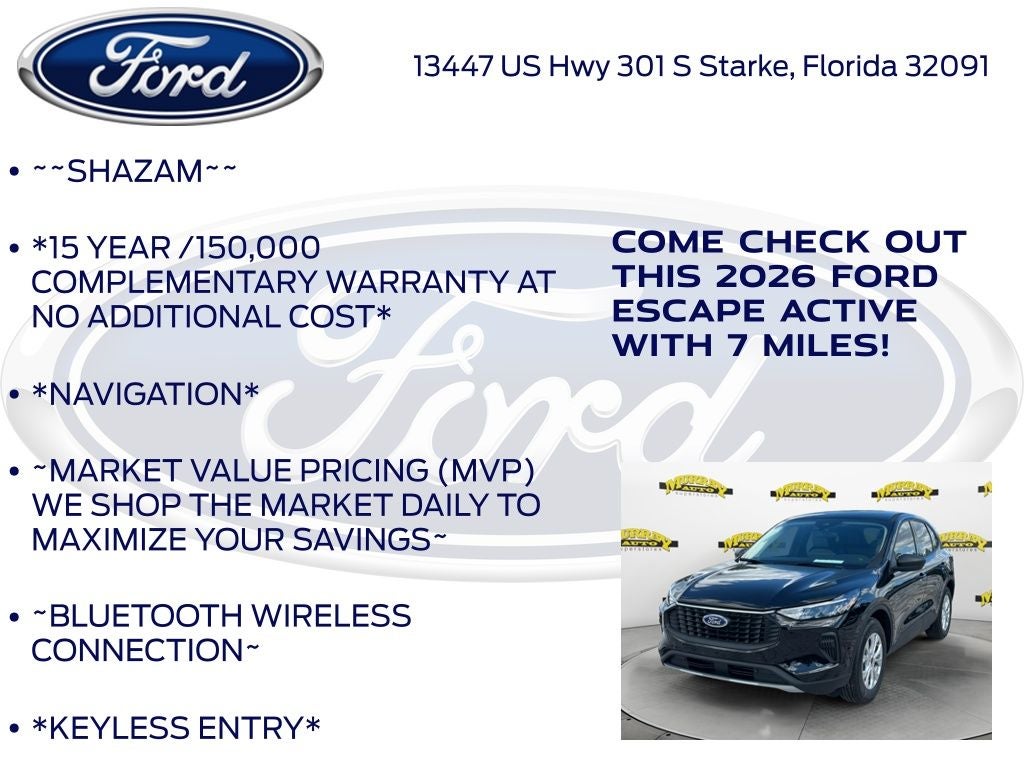 2026 Ford Escape Active 200A