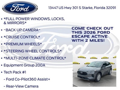 2026 Ford Escape Active 200A