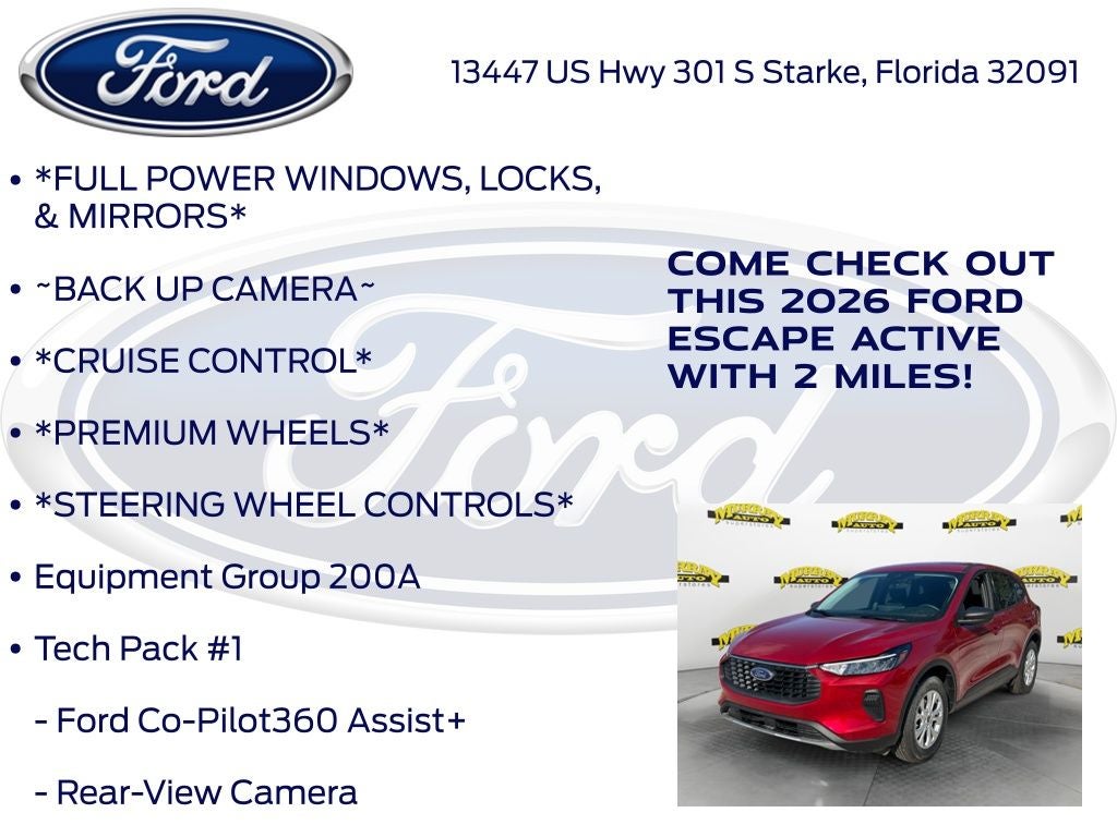2026 Ford Escape Active 200A