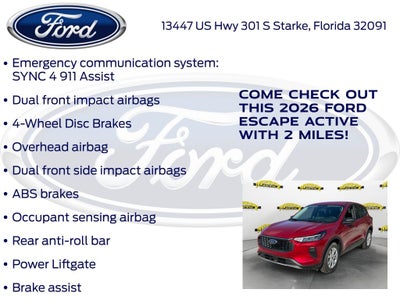 2026 Ford Escape Active 200A