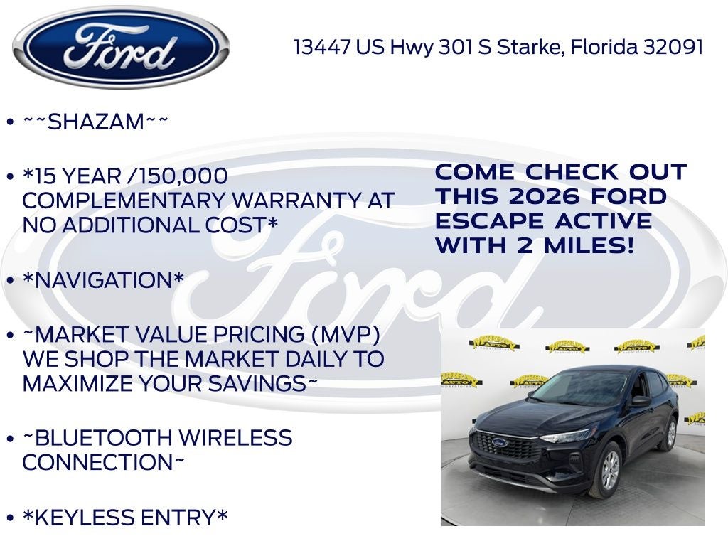 2026 Ford Escape Active 200A