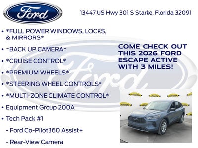 2026 Ford Escape Active 200A
