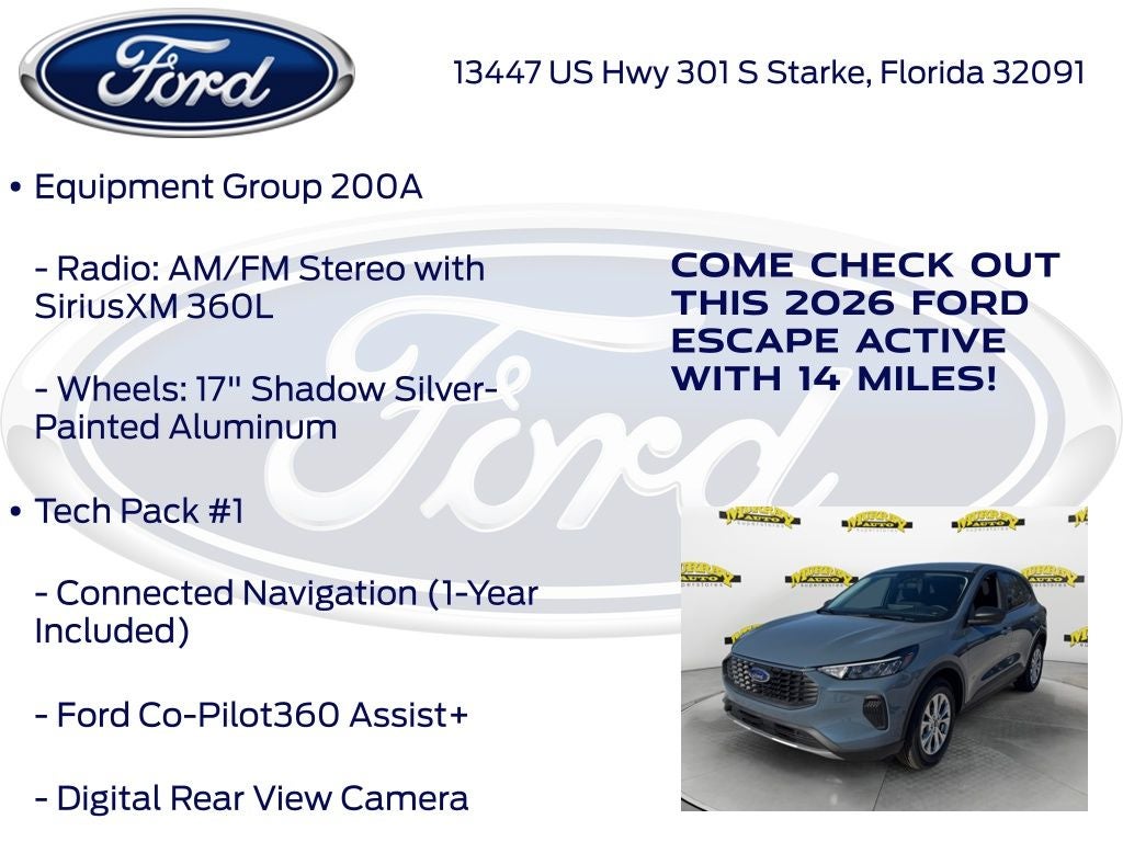 2026 Ford Escape Active 200A