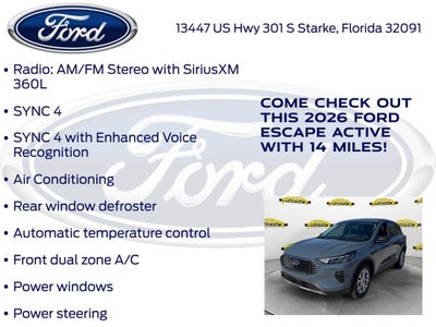 2026 Ford Escape Active 200A