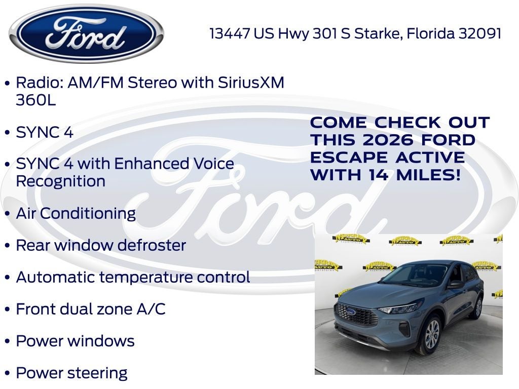 2026 Ford Escape Active 200A
